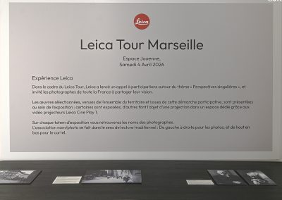 Leica Tour des 100 ans à l’Espace Jouenne à Marseille, une journée dédiée à la photographie avec Leica France, réunissant Denis Boulze, Chris Garvi et Pape San autour de rencontres, workshops et photowalk.